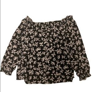 Banana Republic Off the Shoulder Floral Top